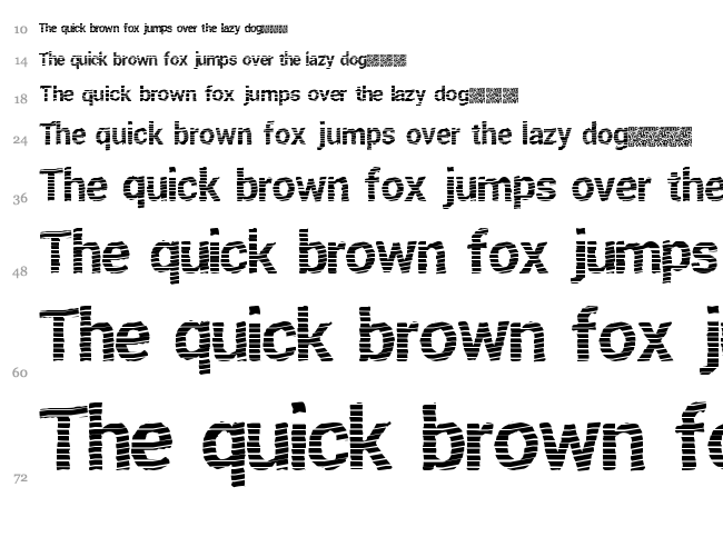 Fresh Twist font waterfall