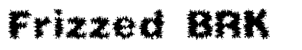 Frizzed BRK font