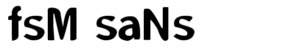 FSM Sans font