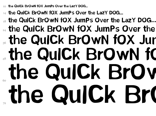 FSM Sans font waterfall