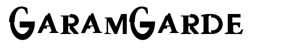 GaramGarde font