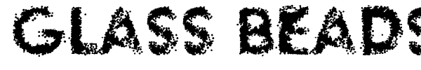 Glass Beads font