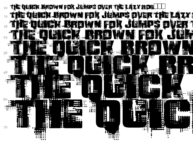Gling font waterfall