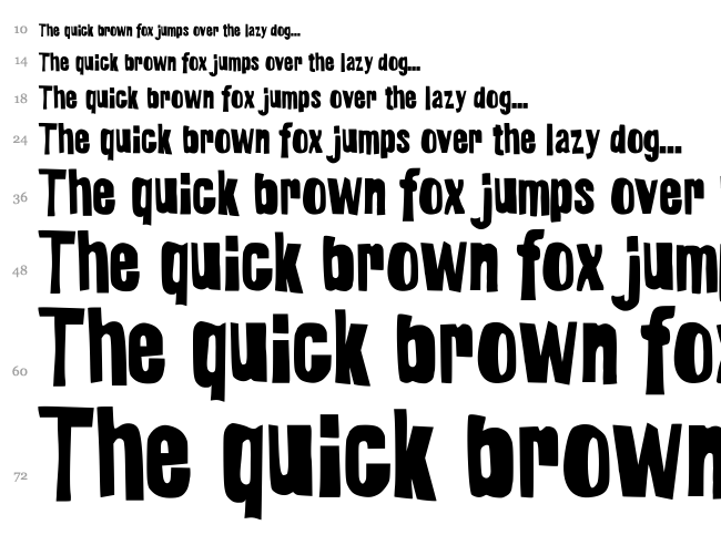 Grunge font waterfall