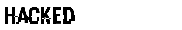 Hacked font