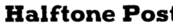 Halftone Poster font