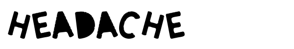 Headache font