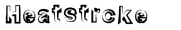 Heatstroke font
