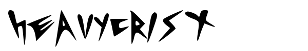 Heavycrist font