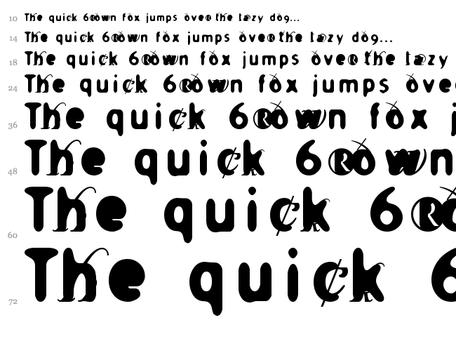 Holier font waterfall