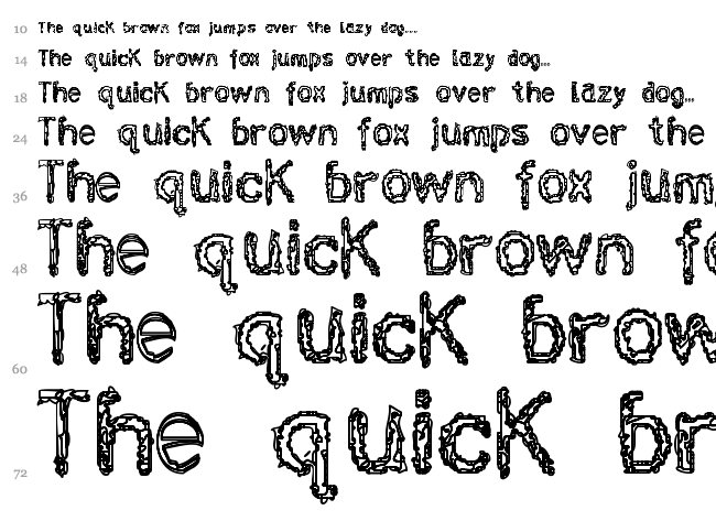 Infekt font waterfall