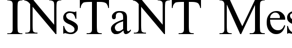 Instant Message Freak font