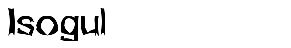 Isogul font