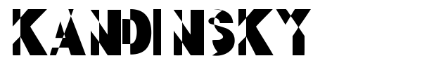 Kandinsky font