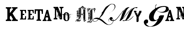 Keetano ATL My Gangsta font