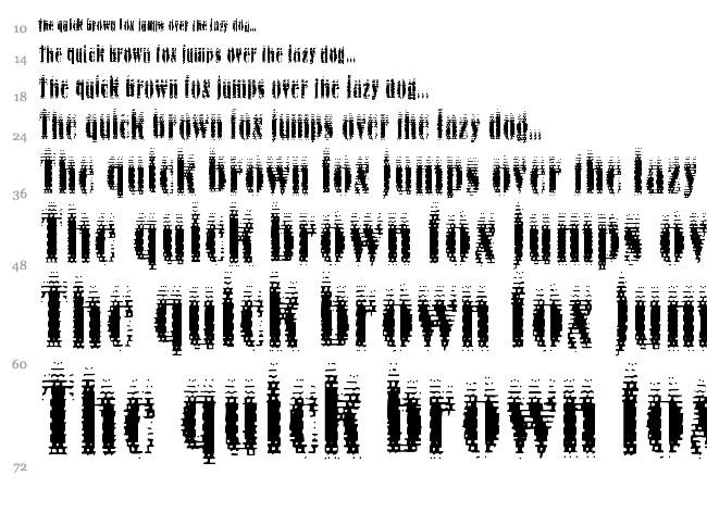 Ko City font waterfall