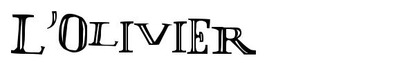L'Olivier font preview