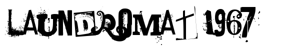 Laundromat 1967 font