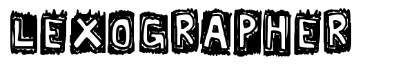 Lexographer font