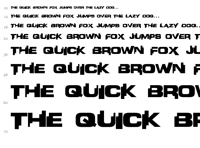 Liandri Beta font waterfall