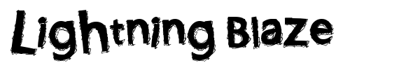 Lightning Blaze font