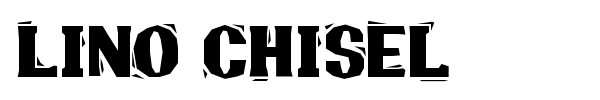 Lino Chisel font