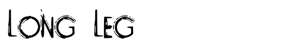 Long Leg font