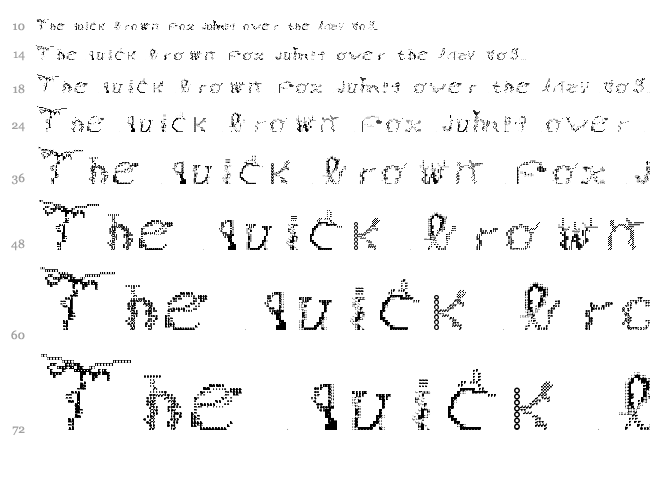 Magicial Game font waterfall
