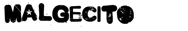 Malgecito font