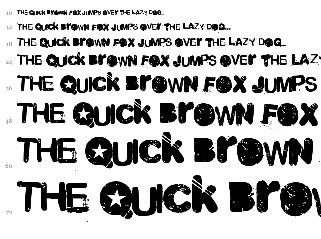 Malgecito font waterfall