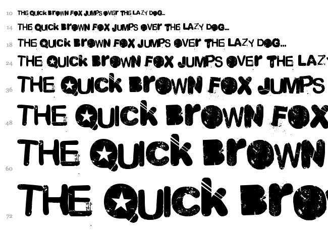 Malgecito font waterfall