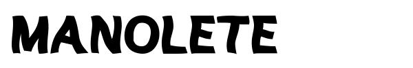 Manolete font