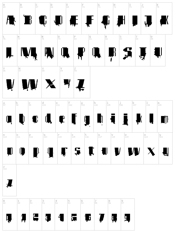 Map font map