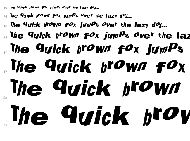 Marola font waterfall