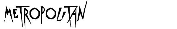 Metropolitan font