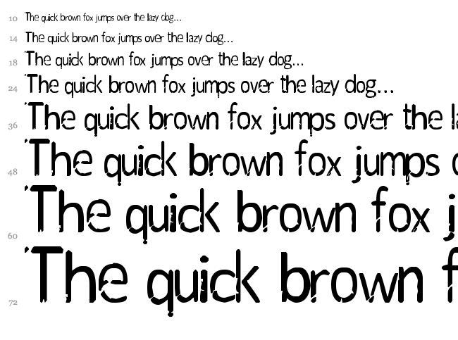 MindPlay font waterfall