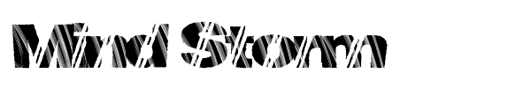 Mind Storm font