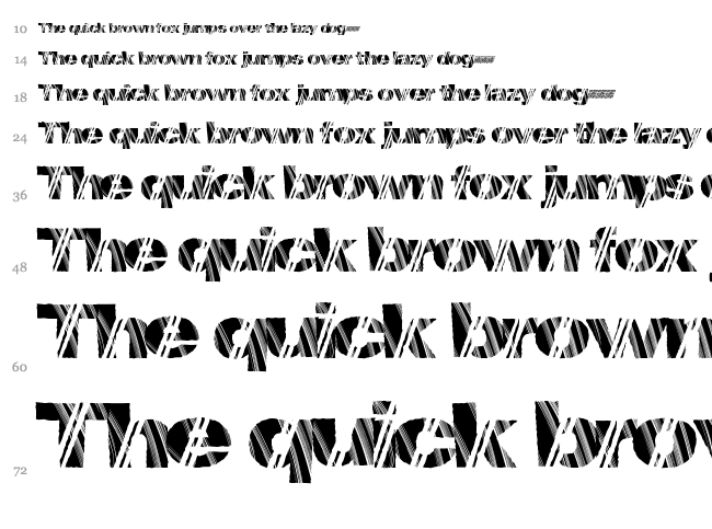 Mind Storm font waterfall