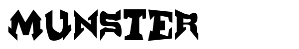 Munster font