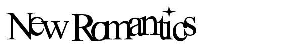 New Romantics font
