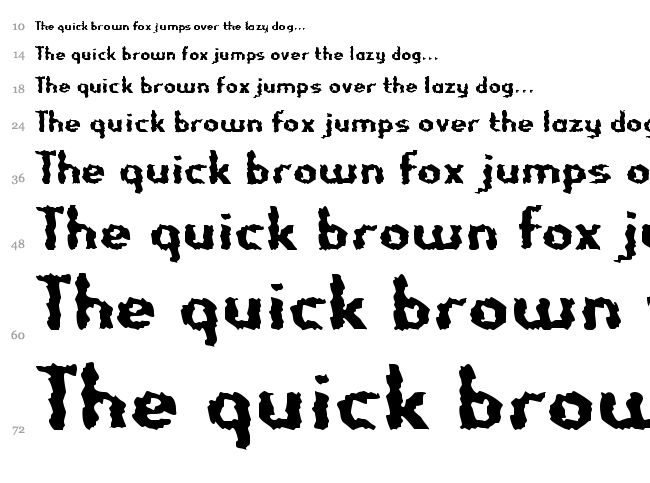 Nightporter font waterfall