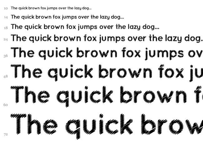 Ocie font waterfall