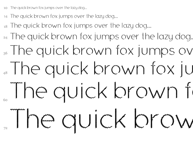 Ocie font waterfall