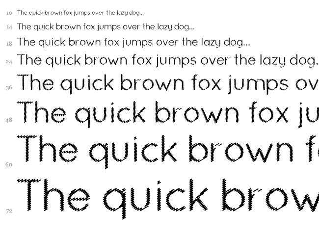 Ocie font waterfall