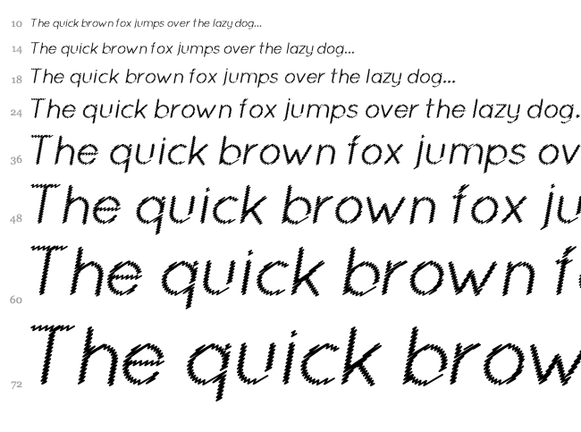 Ocie font waterfall