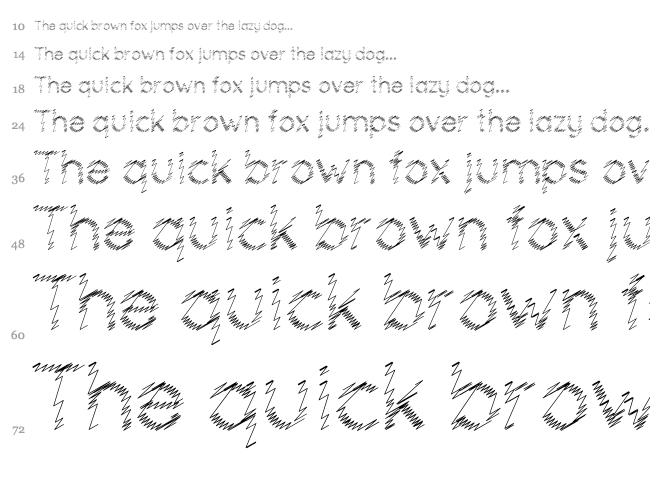 Ocie font waterfall