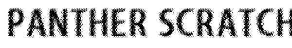 Panther Scratches font