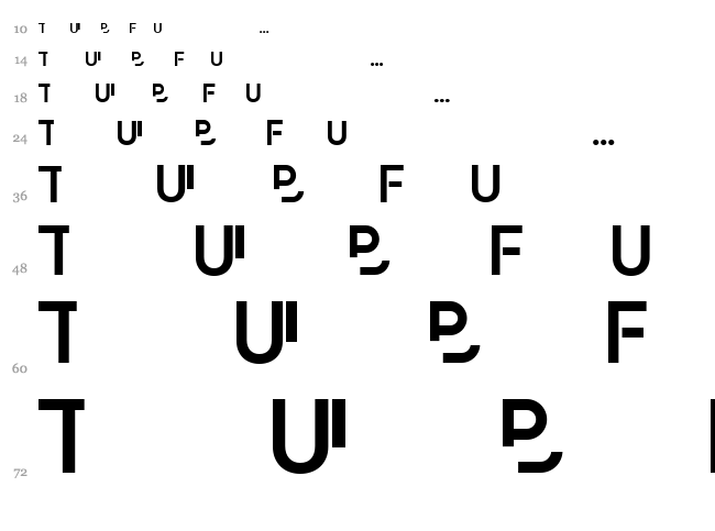 Paradox font waterfall