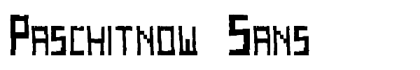 Paschitnow Sans font