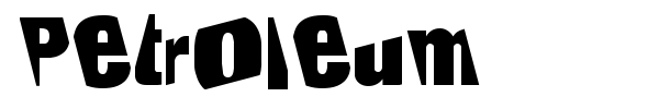 Petroleum font